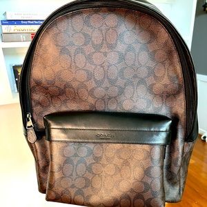 COACH | Mens Charles Backpack in Signature Canvas